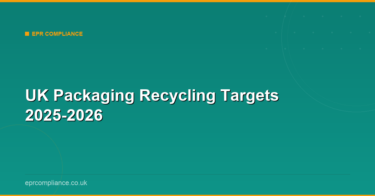 Target Defect Free Packing UK Packaging Recycling Targets 2025-2026