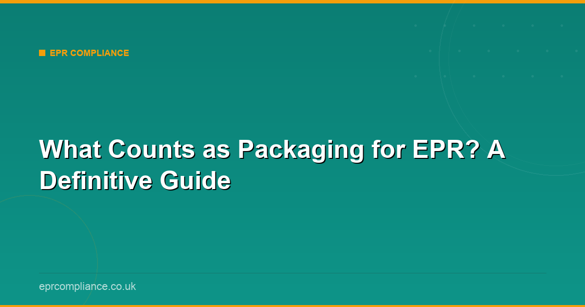 What Counts as Packaging for EPR? A Definitive Guide